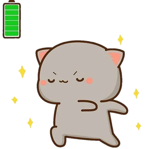 kucing kawaii, kucing kawaii, gambar chibi yang lucu, gambar kawaii yang lucu, gambar kucing lucu