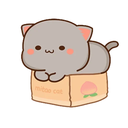 kucing gram mochi, kucing persik mochi, gambar kawaii yang lucu, sketsa kucing lucu, gambar kucing lucu