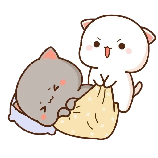 kawaii cat, kitty chibi kawaii, gato de pêssego mochi mochi, adoráveis gatos kawaii, kawaii cats love