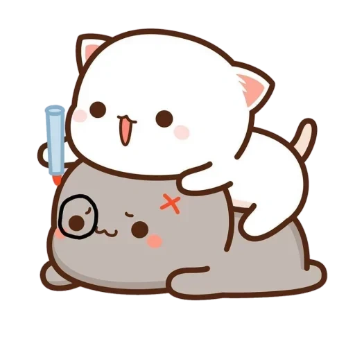 kawaii cats, kitty chibi kawaii, cute kawaii drawings, lovely kawaii cats, kawaii cats love