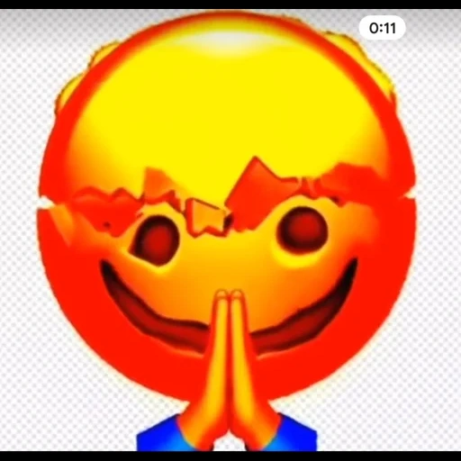 emoji, smiley dengan kepala merah, rede deji, jahat smiley, smiley tss
