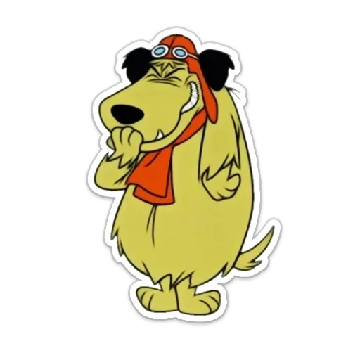 muttley, dessin animé, muttley races farfelues, ignoble et muttlyy, dog de dessin animé muttley