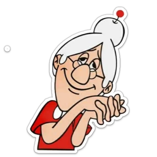 nenek, wanita, sailor papai, menggambar nenek, nenek clipart