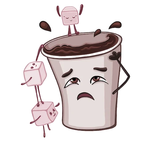 coffee, bubble tea emoji that can be copy