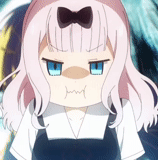 animação neko, animação fofa, raiva de anime, papel de animação, chika fujiwara angry