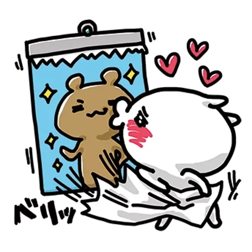 line, anime, monesy, love mode, orso moka al latte