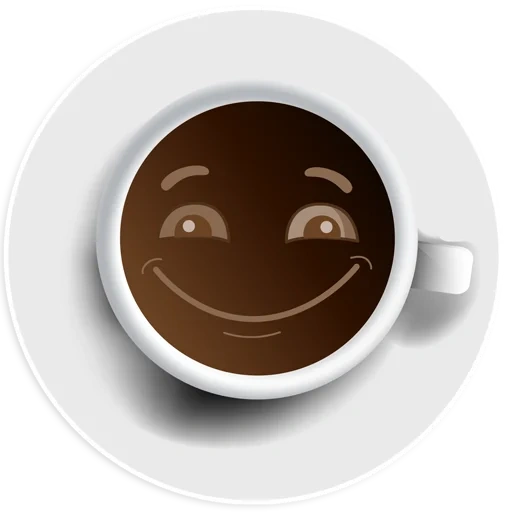café, sorriso de café, um copo de café, café com olhos