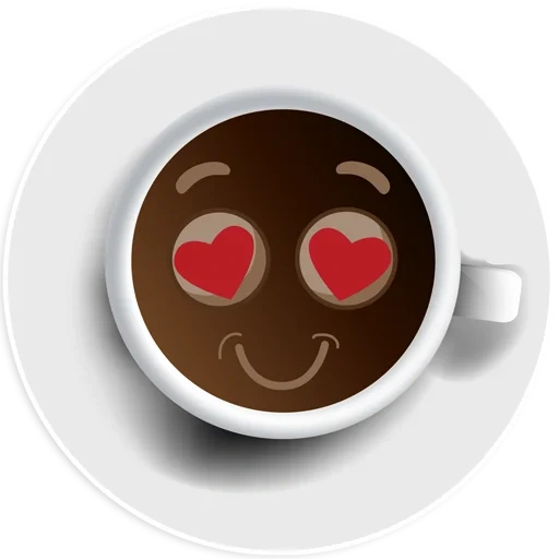 caffè, caffè sorridente, tazze di caffè, occhi di caffè, icona tazza caffè