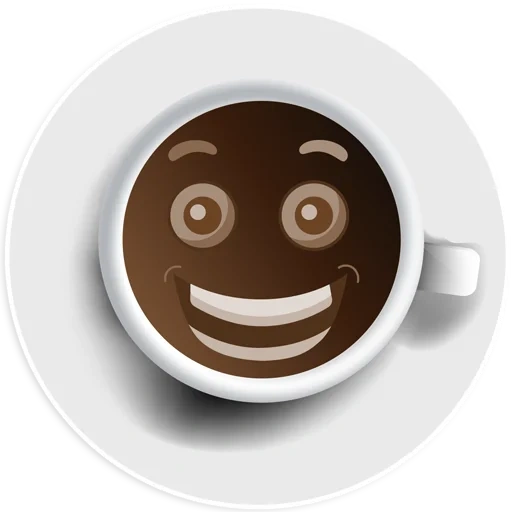 café, descanso, una taza de café, café con ojos