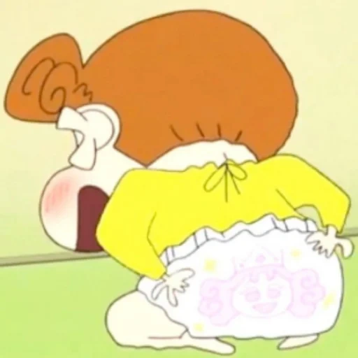 аниме, син-тян, rugrats diaper, фумун мультфильм 1980, rugrats angelica diaper