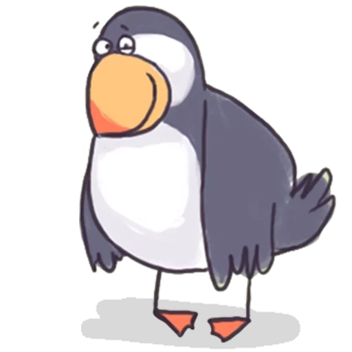 penguin, птица пингвин, пингвин клипарт, мультяшный пингвин, попугай пингвин мультяшный