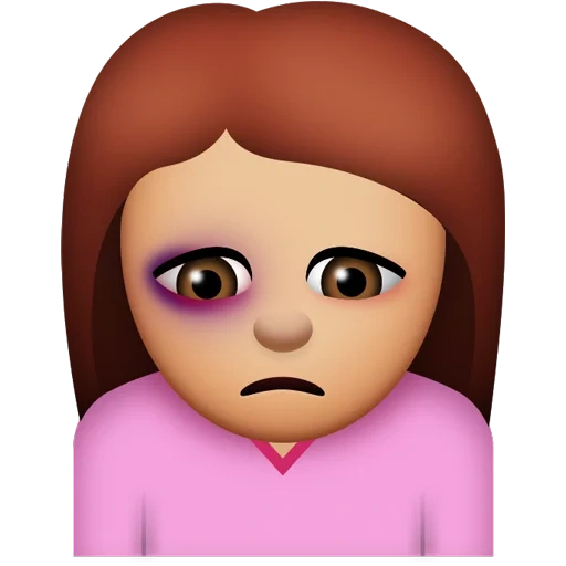 emoji, emoji tu, cara emoji, emoji triste, la chica emoji está triste