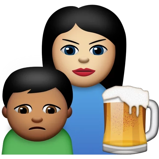 toast emoji, familia emoji, niño emoji, mujer emoji manzana, emoji hombre mujer