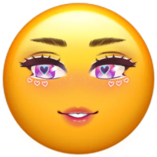 emoji, emoji, young woman, smiley face, smiling emoji