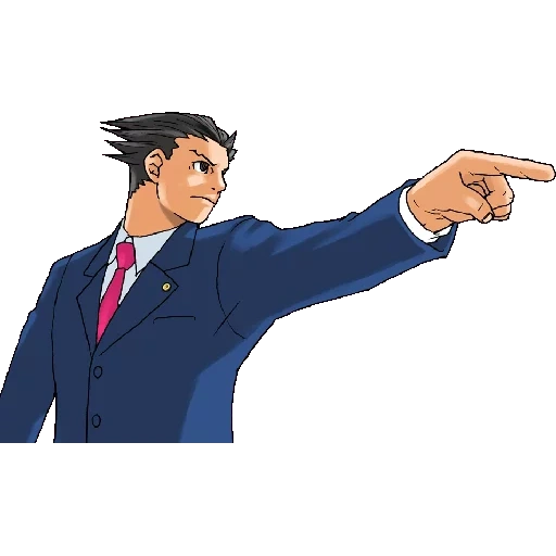ace attorney, ace attorney феникс райт, objection ace attorney, phoenix wright с кружкой, phoenix wright