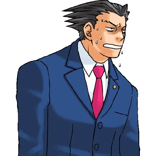 ace attorney, ace attorney феникс райт, telegram stickers, ace attorney эмодзи, phoenix wright