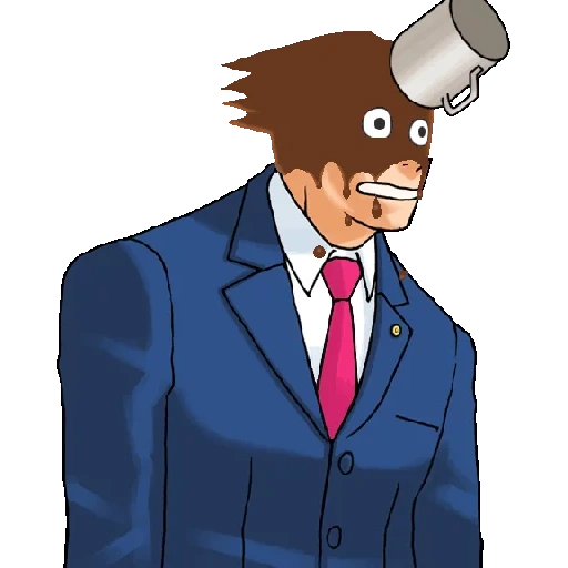 ace attorney, стикеры для телеграм, ace attorney феникс райт, telegram stickers, phoenix wright кофе