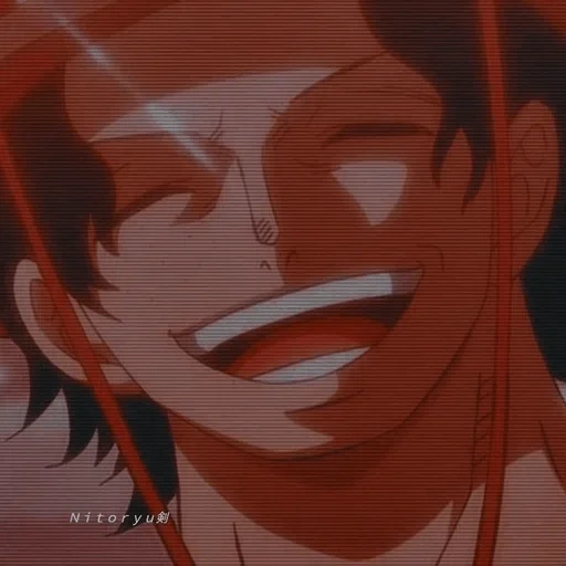 ace, van pease, ace smiles, one piece luffy, one piece animation