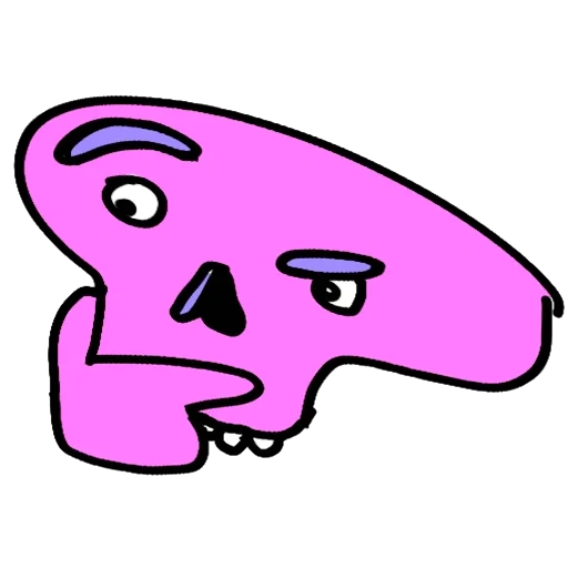 emoticon di emoticon, cane rosa