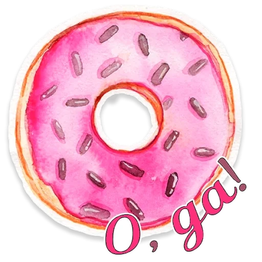 rosquinha, donut donut, donut rosa, donut de colar