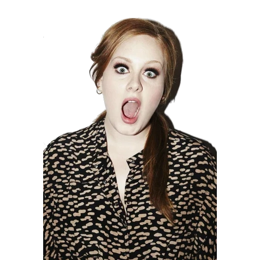 adele, garotas, jovem, adele wim, boca aberta