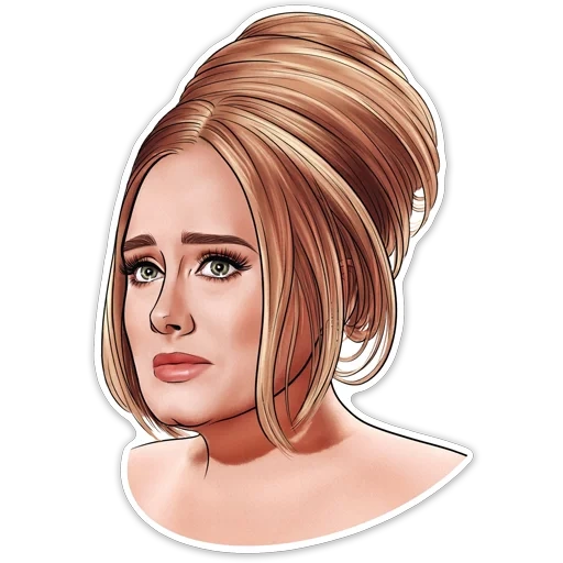 adele, адель, портрет, иллюстрация портрет