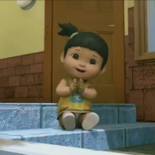 wuping yipin, seri animasi, agnes madros, adit sopo jarwo adel, cartoon english baby