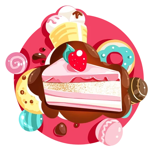 sweets, candy cakes, cake ice cream, candy chocolate, delicious dessert