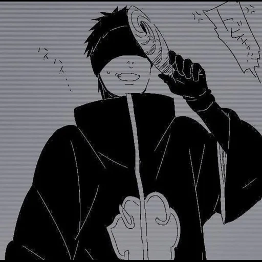 наруто, рисунок, обито учиха, obito uchiha, обито белый тоби