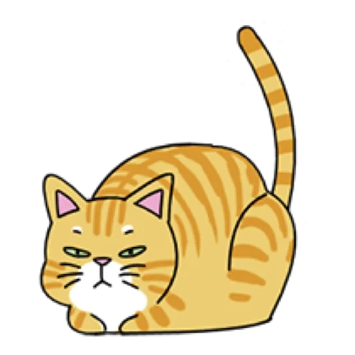 chat, chat, chat, clipart, chat avec une boule de dessin