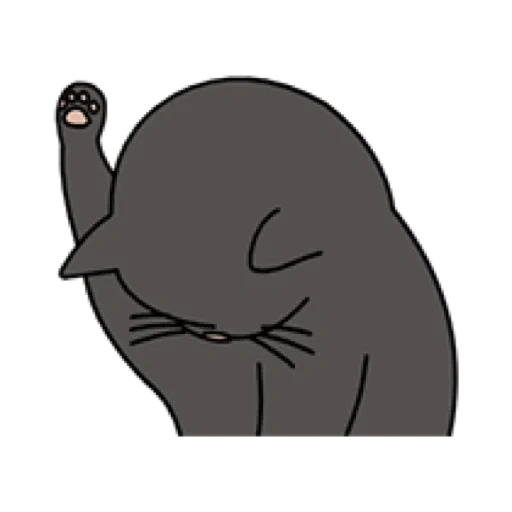 chat, seal gaaaay, éléphant mort, illustration d'éléphant, l'éléphant est assis