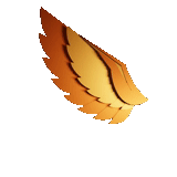 ailes jaunes, golden wings, vecteur d'ailes dorées, vecteur d'ailes solaires, golden wings logo