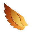 ala, logotipo de otoño, señal de ala, alas doradas, ala dorada blanca