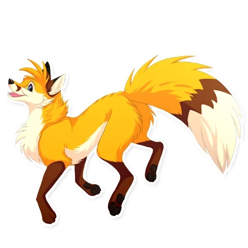 fox, fox, fox, yellow fox, the tail of the fox