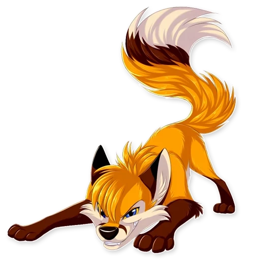 renard, clipart fox, foxes de dessins animés, cartoon fox, cartoon furry fox