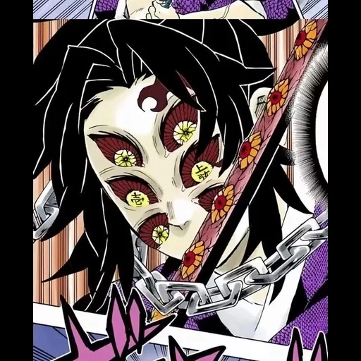 personnages d'anime, kokushibo tsugikuni, manga de coupe à lame cano, blade de coupe du démon 168, demons de décharge de lame 205 chapitre