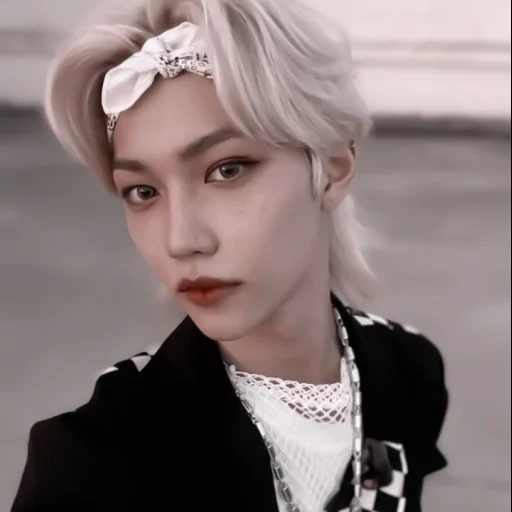 asiático, jin jixiu, lee felix, cabelo kapop, felix stray kids