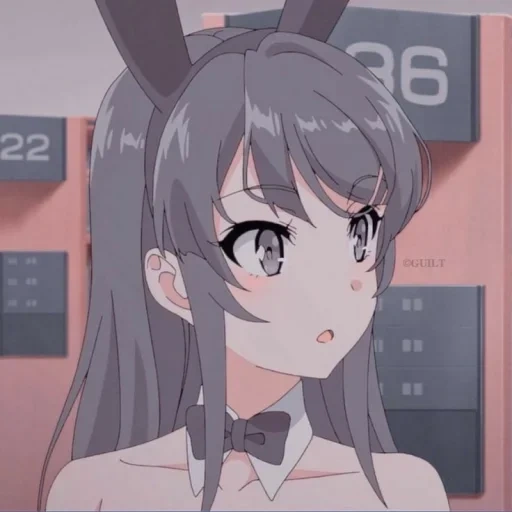 аниме неко, аниме идеи, персонажи аниме, bunny girl senpai, свин не понимает мечту девочки зайки