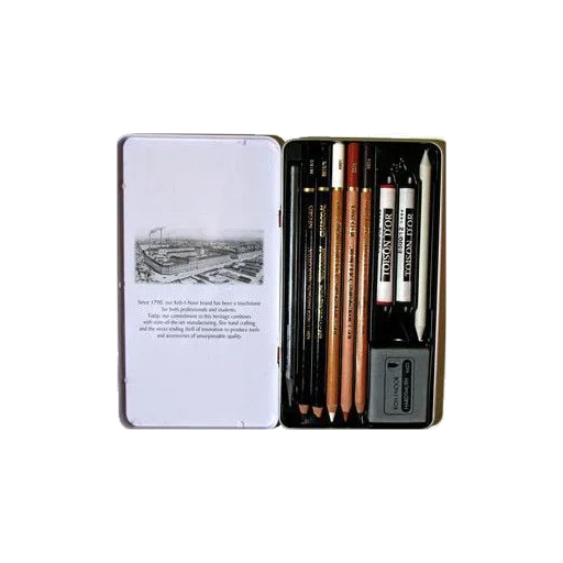 ensemble de crayons, un ensemble de crayons pastel, ensemble de crayons simples, sur les crayons 8b 10h koh i noor, cretacolor set of art black white sketches 25 articles