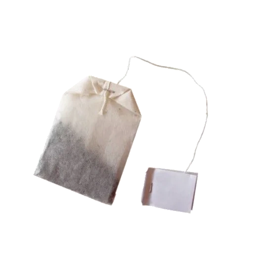sekantong teh, kantong teh, kantong teh, sekantong teh dengan latar belakang putih, kantong teh dengan latar belakang putih