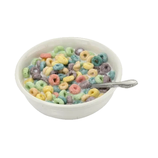 flakes, sweet flakes, fruity loops flakes, color flakes of a bowl, multi colored flakes with milk