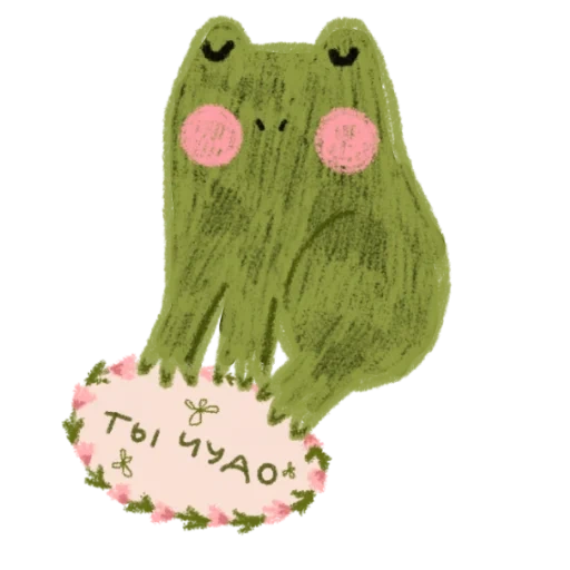 frog, cactus, lindo arte de rana, arte de gato verde, patrón de rana