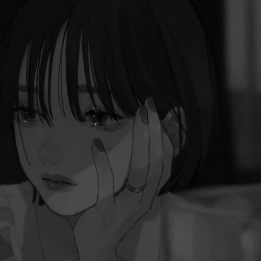 anime, anime, picture, anime is sad, sad anime drawings