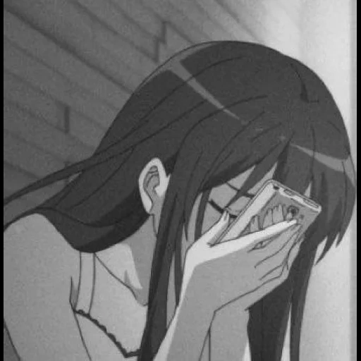 ide anime, gadis anime, anime itu sedih, estetika anime menangis, gambar anime yang menyedihkan