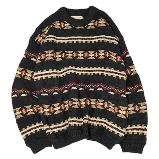 старый свитер, бабушкин свитер, винтажный свитер, свободный свитер, полосатый свитер