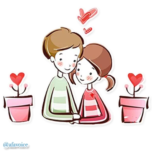 милые пары, любовь пара, пара любовная, мультяшная романтика, день святого валентина милота