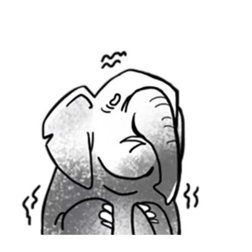 elefant, grauer elefant, elefantenvektor, elefant illustration