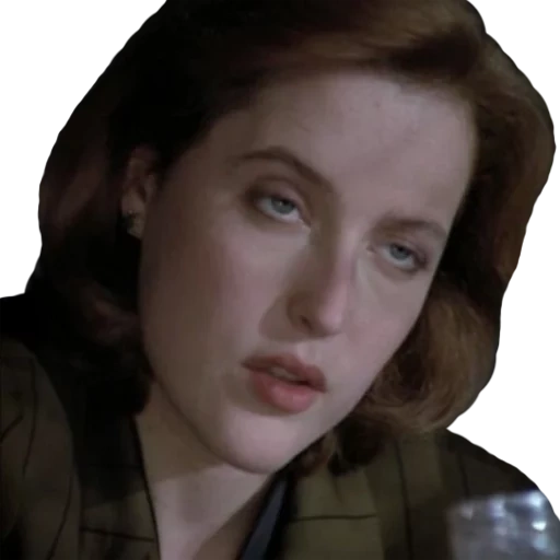 esculpido, mujer joven, los archivos x, dana scully, gillian anderson