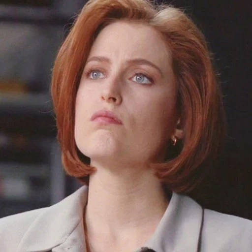 x arquivos, dana scully, espelho preto, gillian anderson, ching materiais secretos 1998