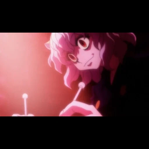 neferpitou, anime de yuno gasai, cazador x cazador 3, neferpita hunter 1999, neferpita dr blaise